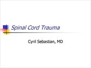 Spinal Cord Trauma